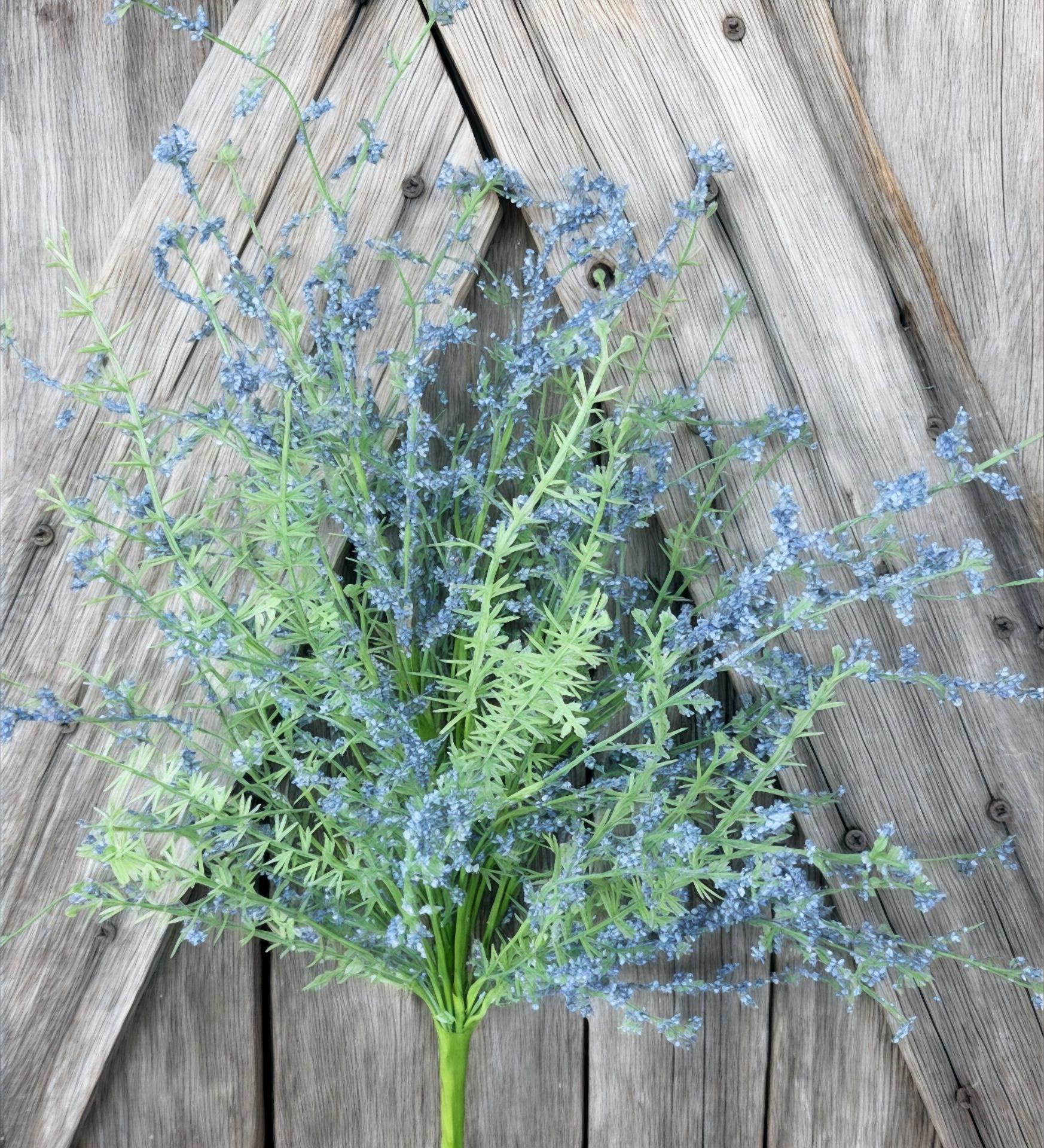 Blue Filler Bush Large, Wreath Supply, Floral