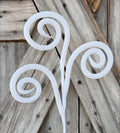 White Glitter Curly Spray