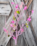 Cherry Blossom Wildflower Floral Spray, Wreath Supply, Floral