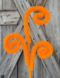 Fuzzy Orange Curly Spray