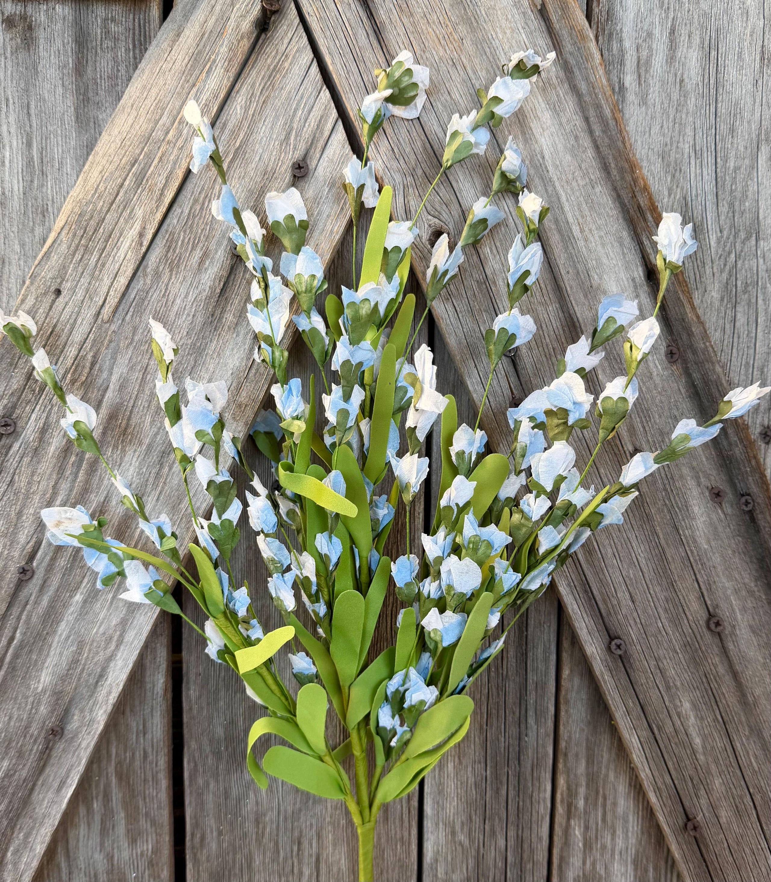 Blue Flower Grass, Wreath Supply, Floral