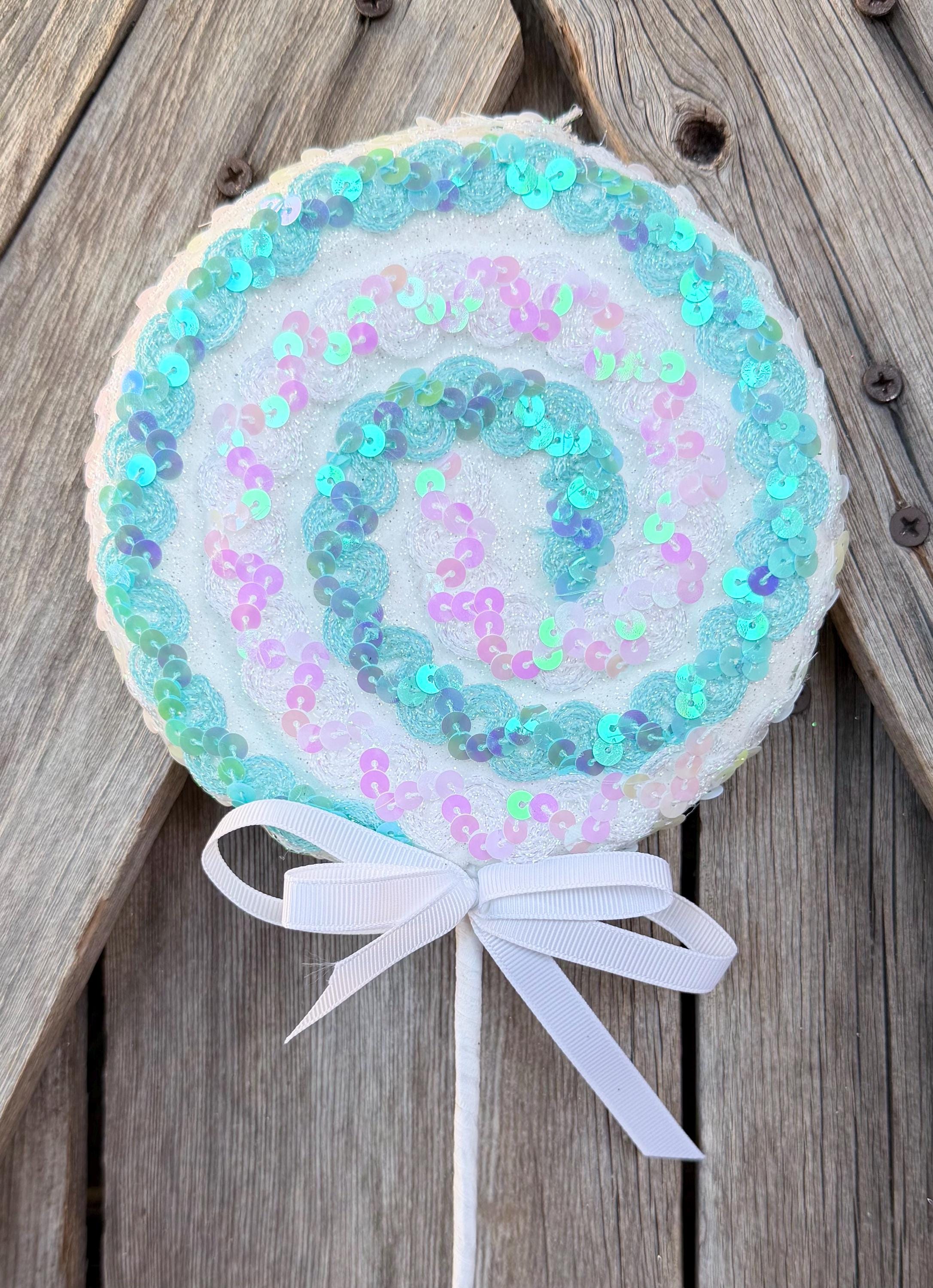 Blue Sparkling Lollipop Pick