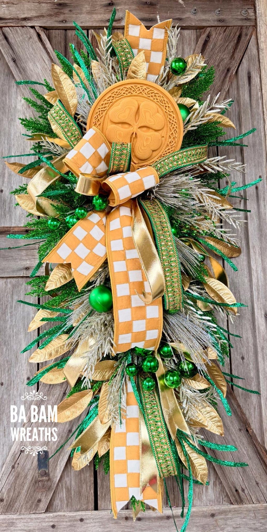 St Pattys Day Wreath, St Patrick’s Day, Front Door Wreath
