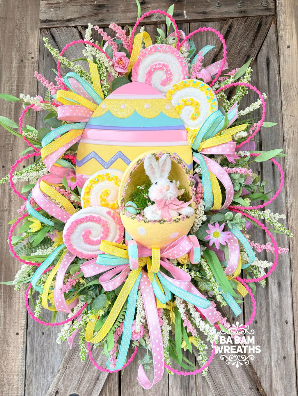 Bunny Wreath, Easter Wreath, Spring Wreath, Rabbit Wreath, Easter Front Door