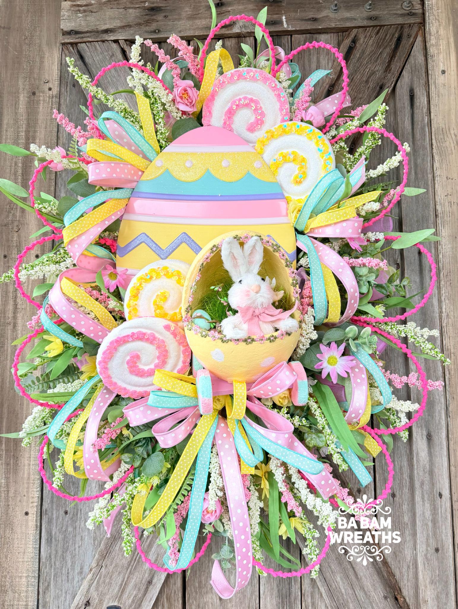 Bunny Wreath, Easter Wreath, Spring Wreath, Rabbit Wreath, Easter Front Door