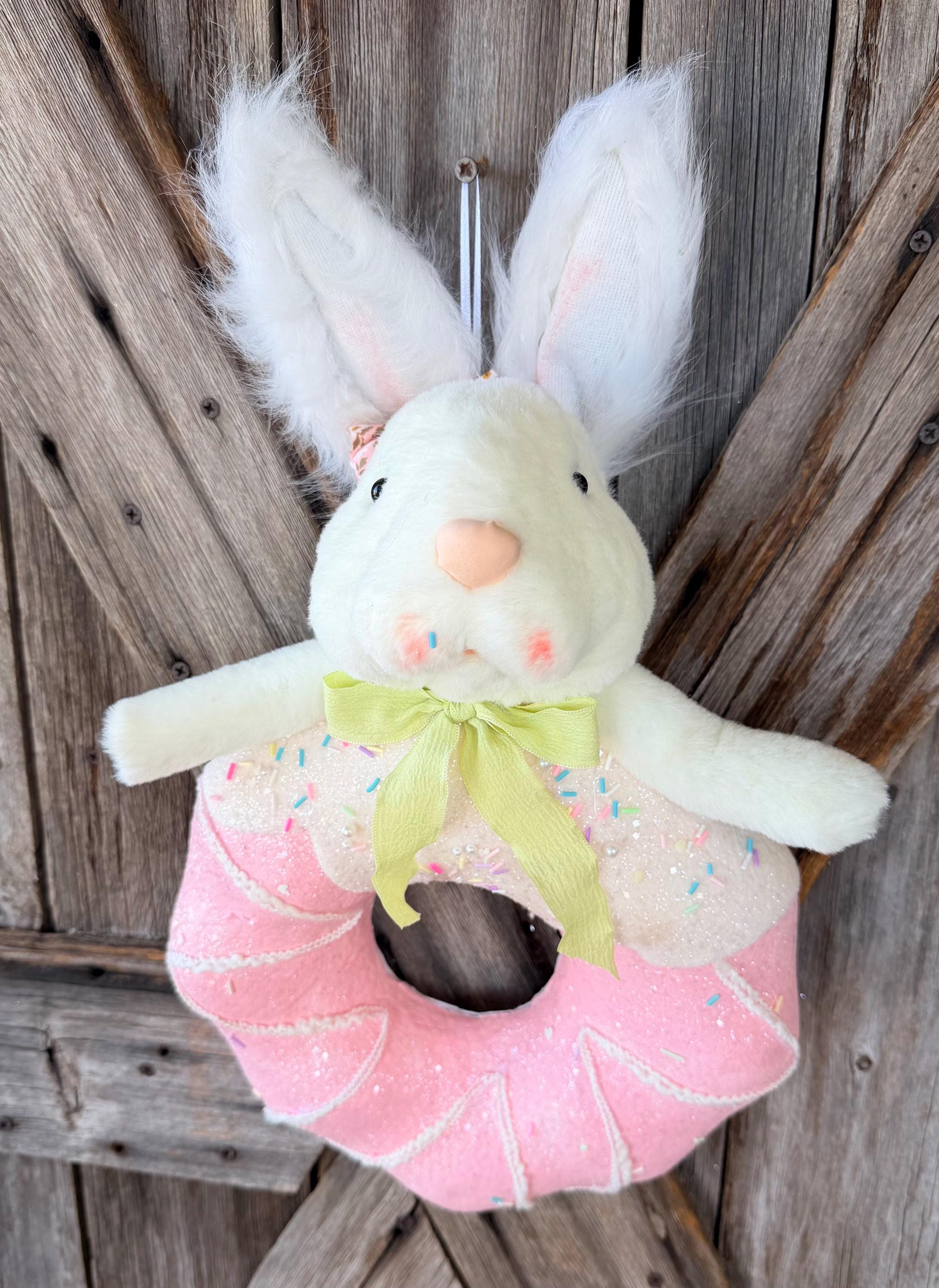 Pink Bunny Donut, 21 Inches