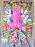 Bunny Wreath, Easter Wreath, Spring Wreath, Rabbit Wreath, Easter Front Door
