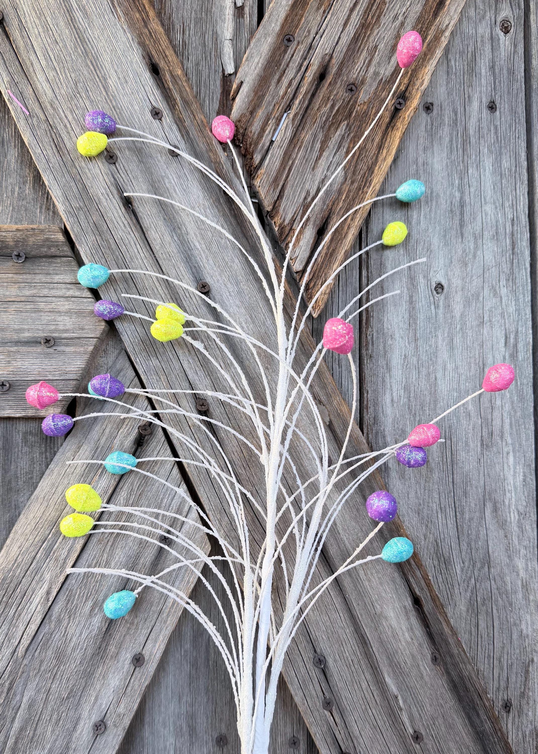 Blue Yellow Pink Lavender Egg Spray