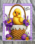 Easter Blessings Lavender Yellow, Easter Sign, Spring Decor, Spring Sign