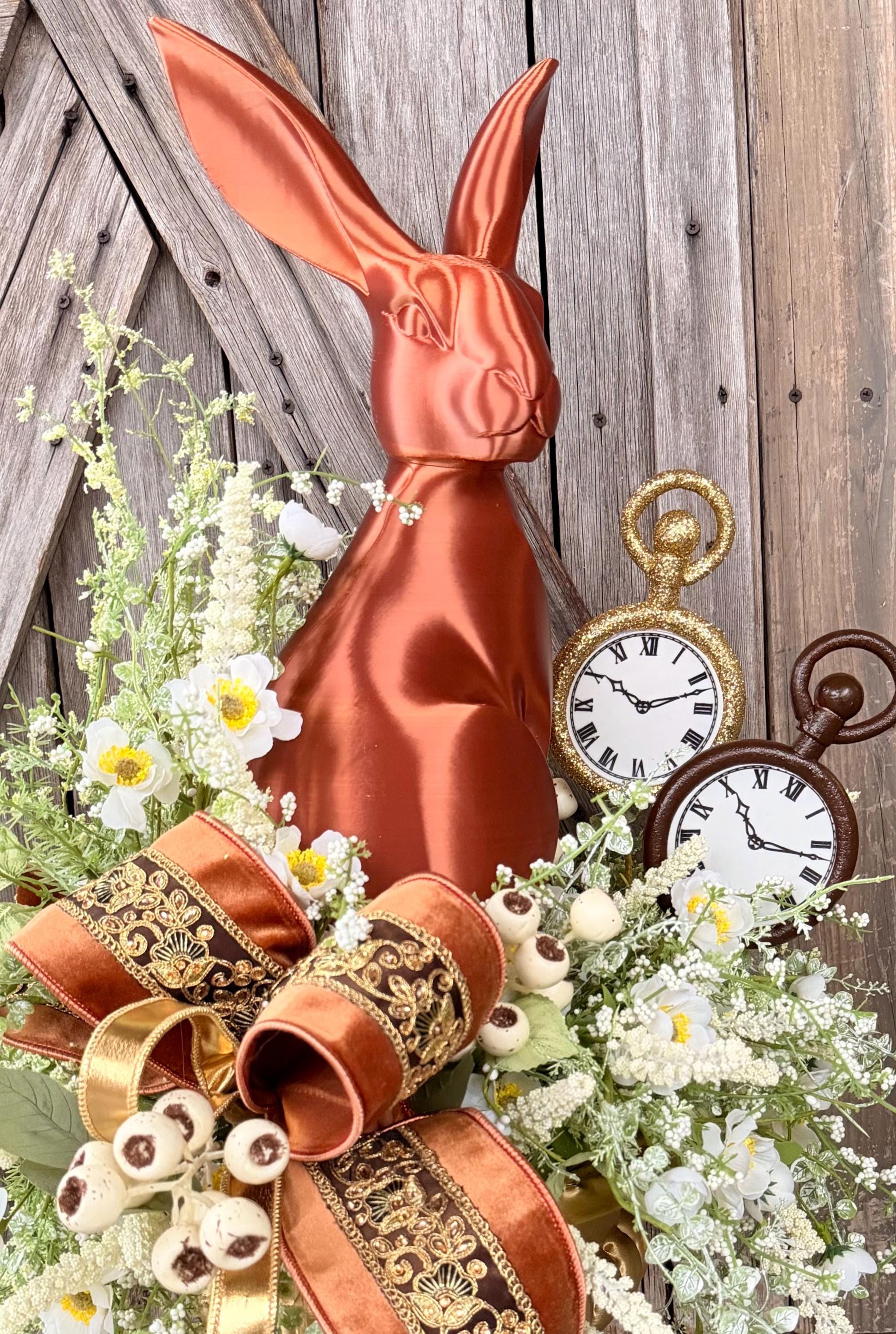 Chocolate Bunny Centerpiece, Easter Table Top Design