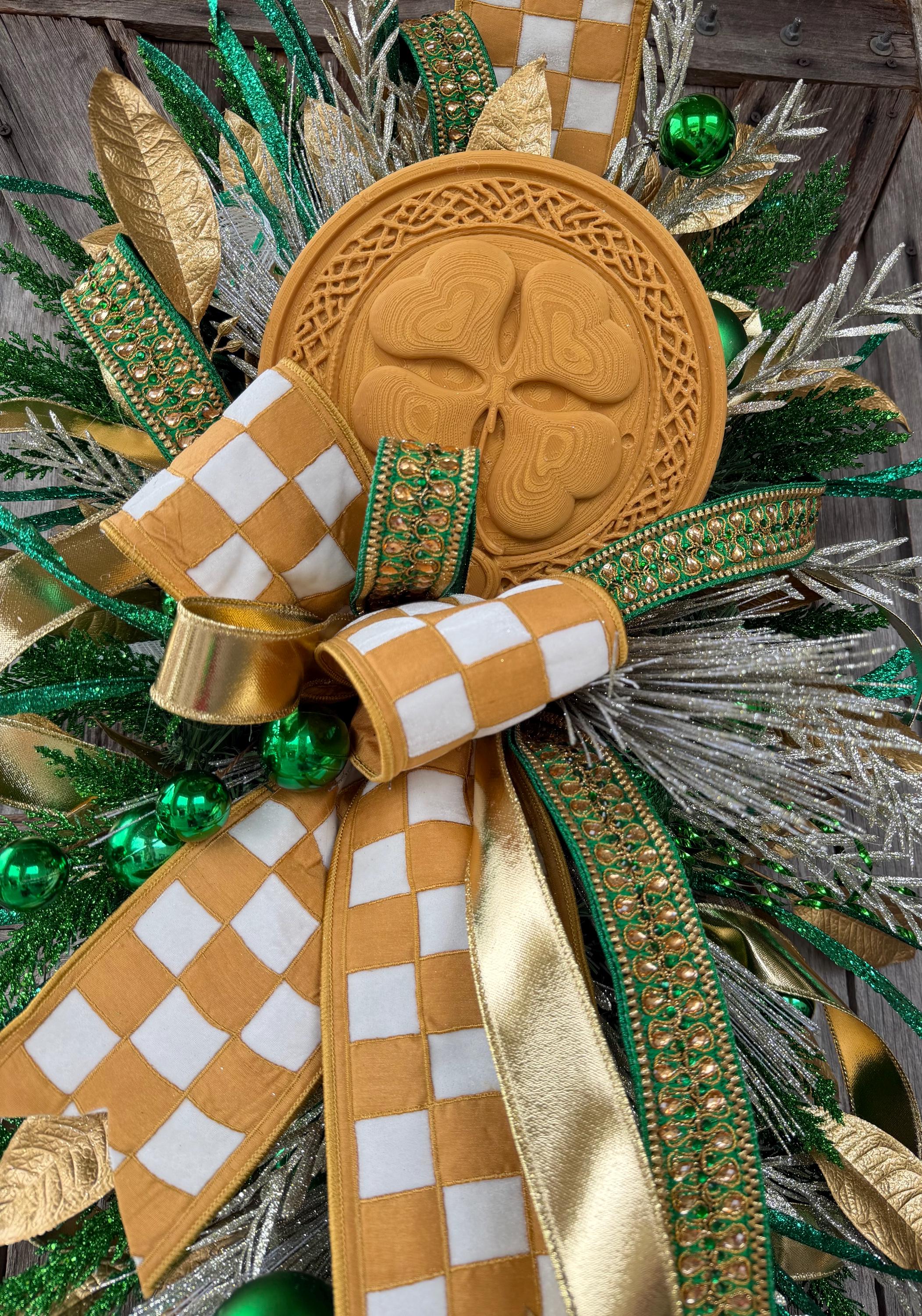 St Pattys Day Wreath, St Patrick’s Day, Front Door Wreath