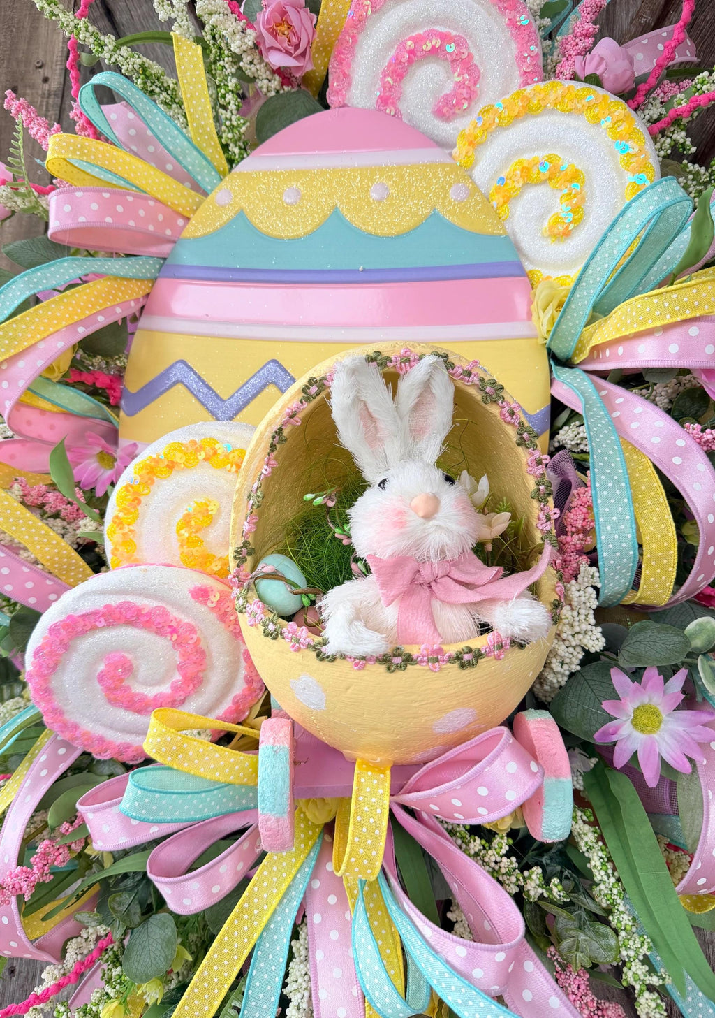 Bunny Wreath, Easter Wreath, Spring Wreath, Rabbit Wreath, Easter Front Door