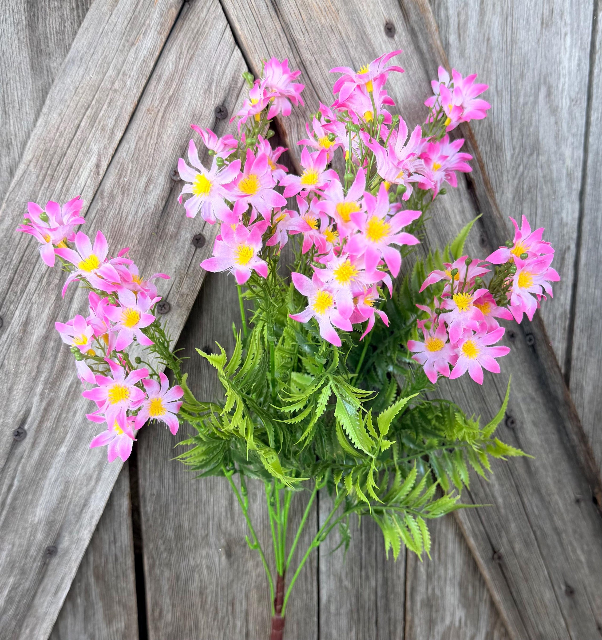 Pink Daisy Bush , Wreath Supply, Floral