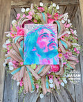 Easter Wreath, Spring Wreath, Jesus, He Is Risen