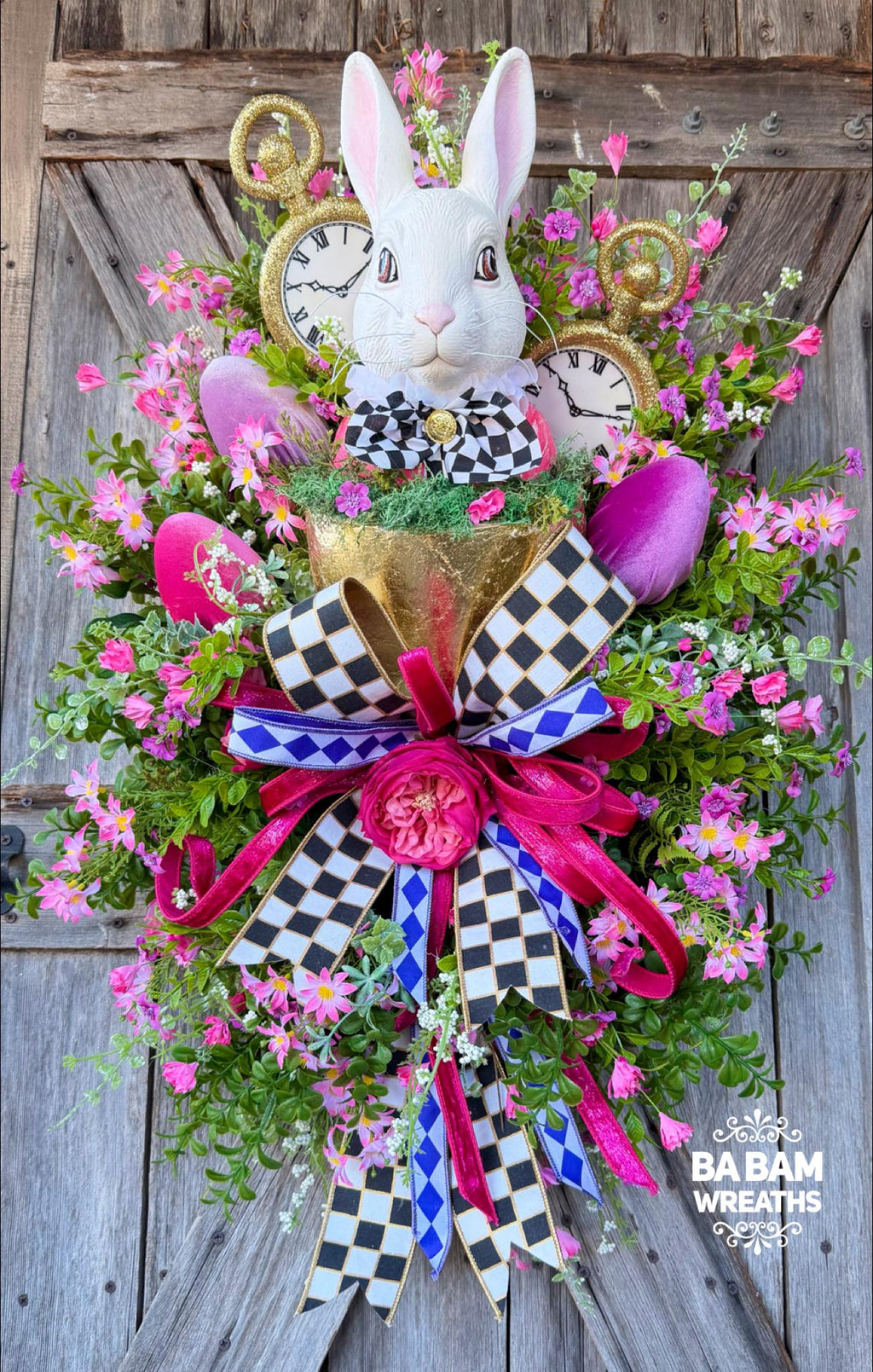 Bunny Wreath, Easter Wreath, Spring Wreath, Rabbit Wreath, Easter Front Door