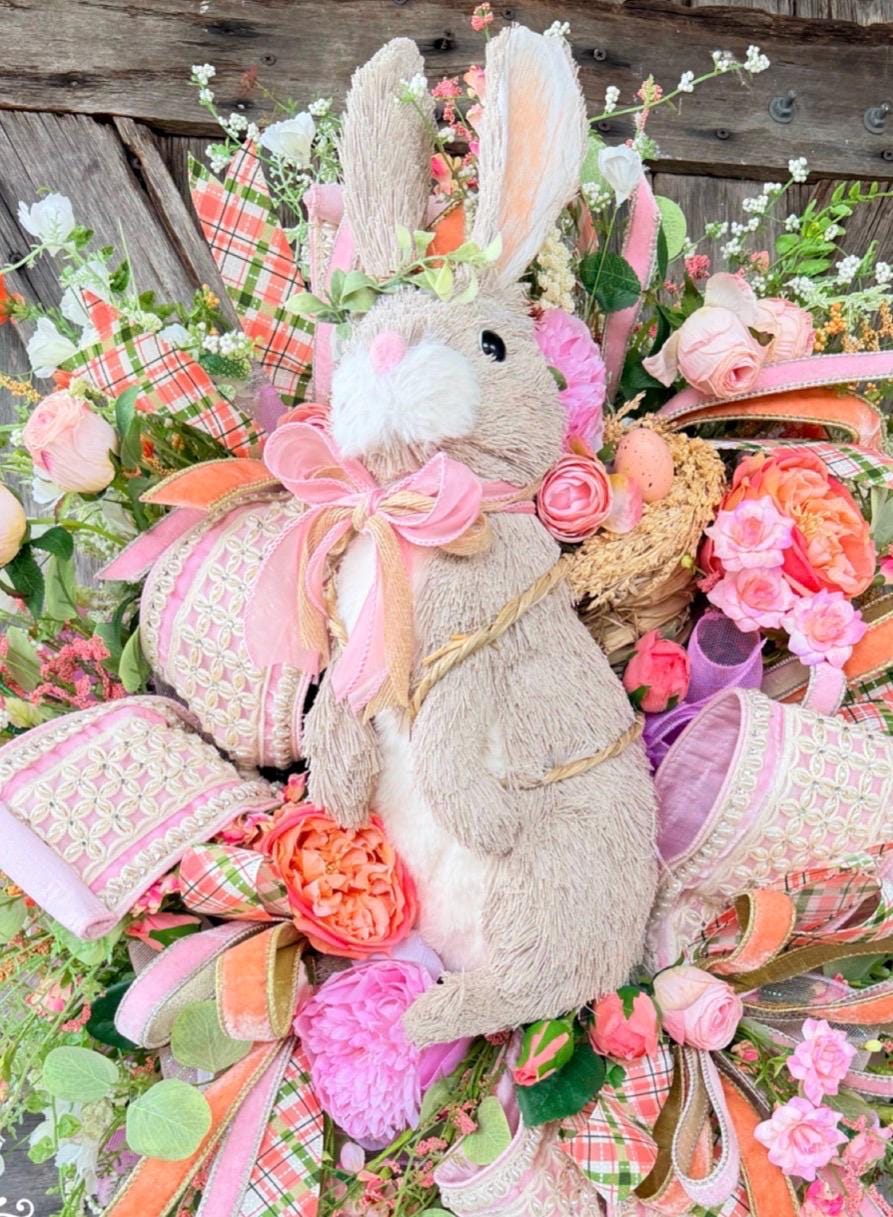 Bunny Wreath, Easter Wreath, Spring Wreath, Rabbit Wreath, Easter Front Door
