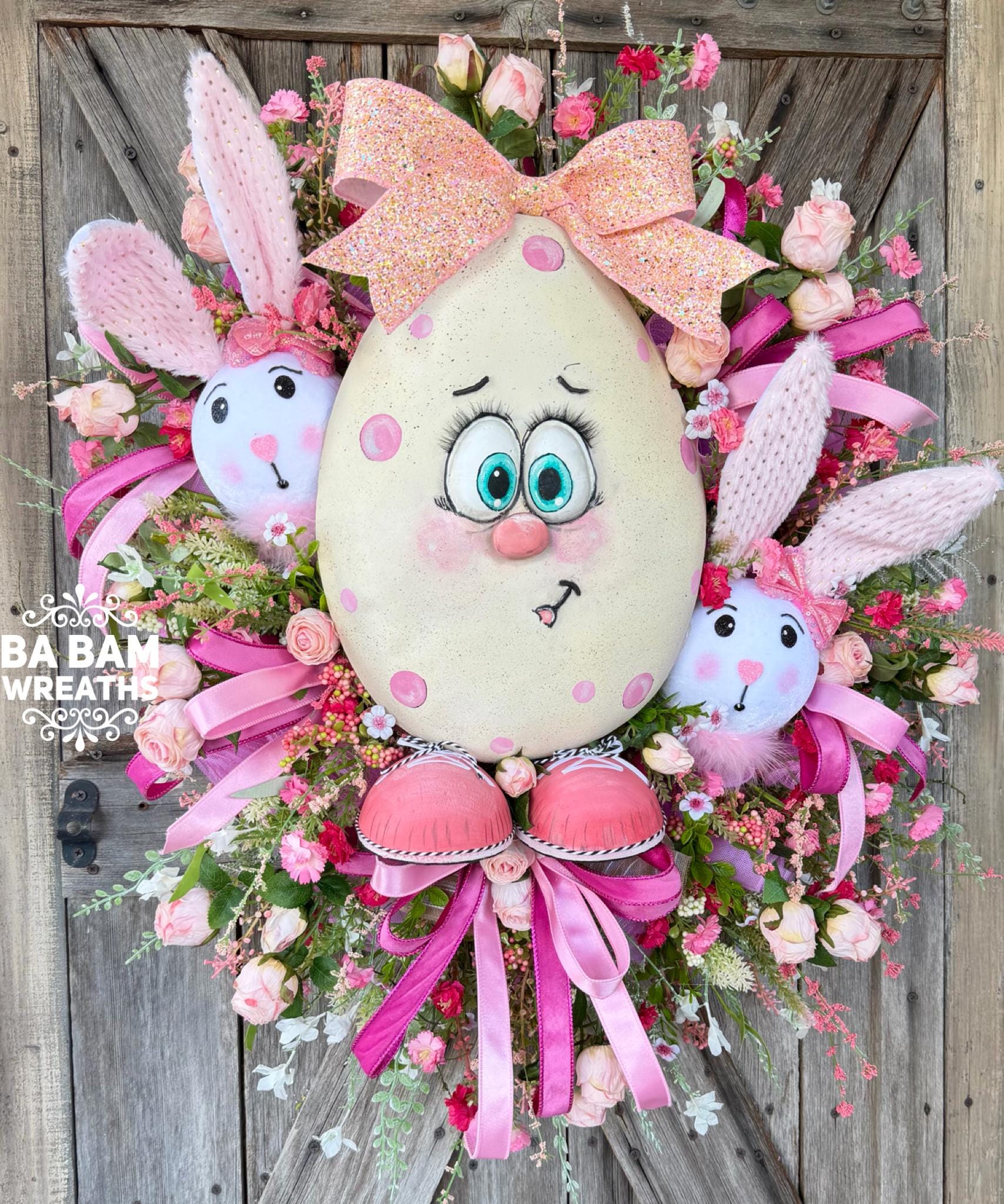 Bunny Wreath, Easter Wreath, Spring Wreath, Rabbit Wreath, Easter Front Door