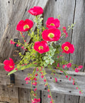 Beauty Pink Poppy Spray, Wreath Supply, Floral