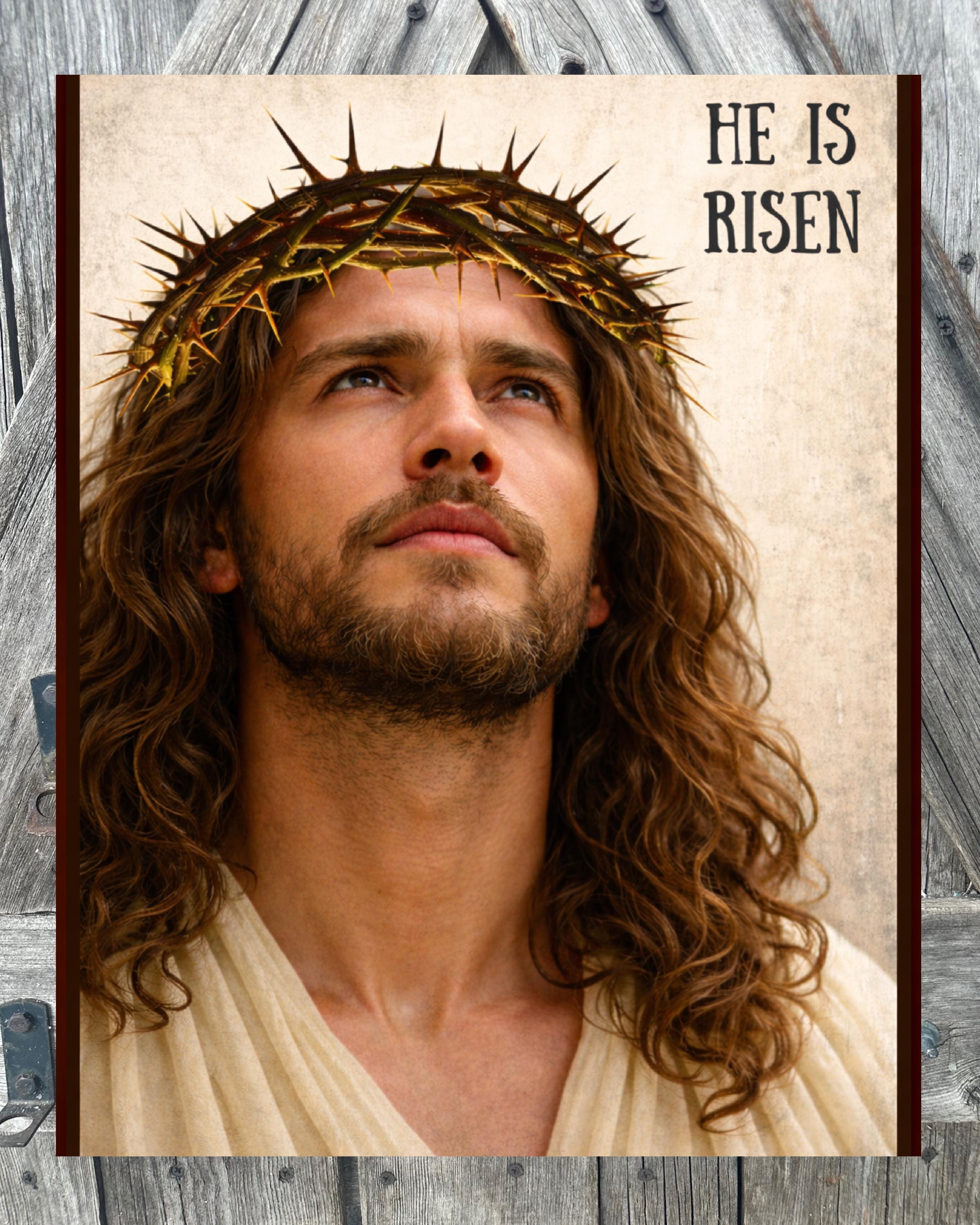 He Is Risen, Jesus, Easter Sign, Easter Decor, Spring Sign