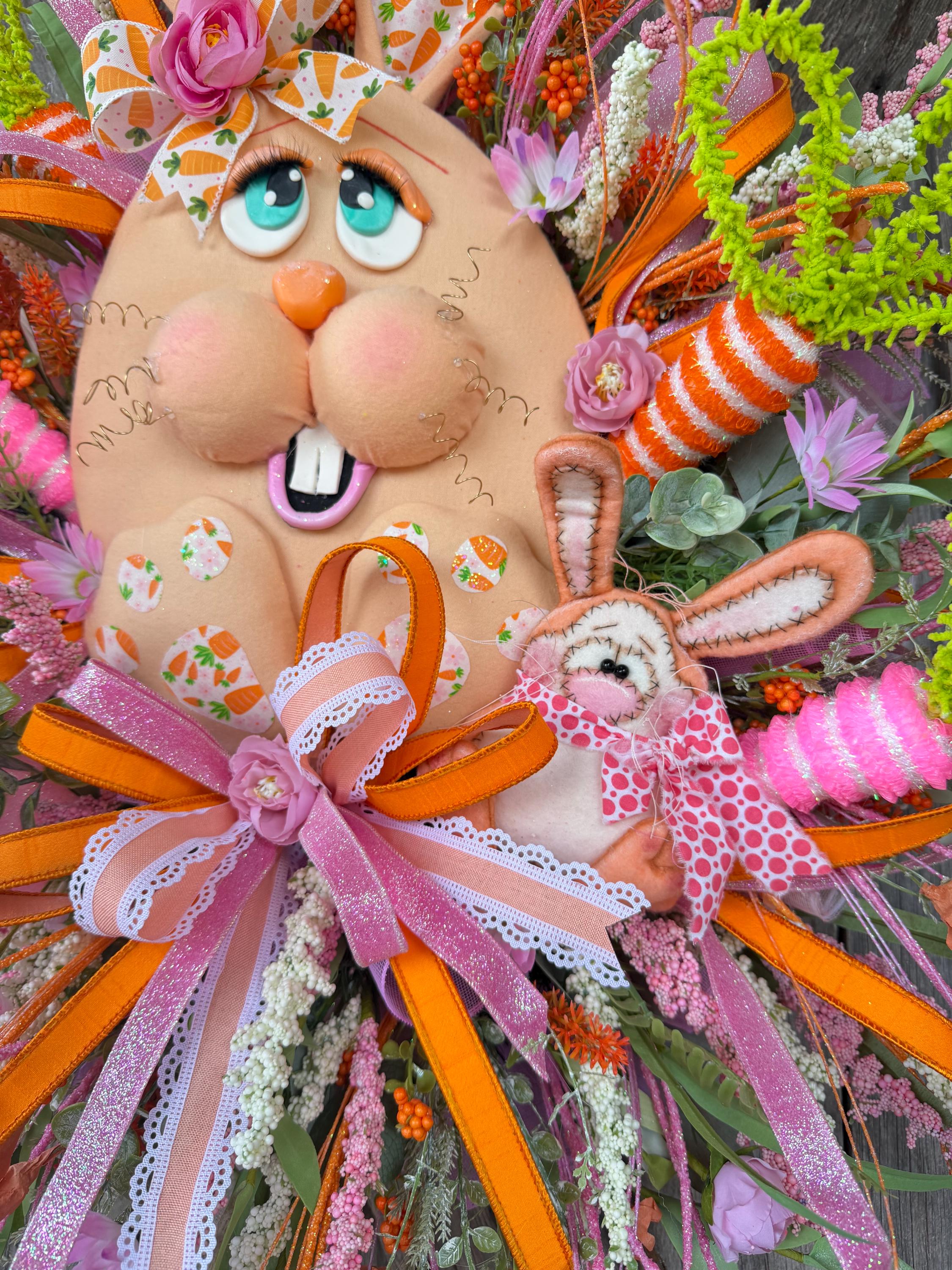 Bunny Wreath, Easter Wreath, Spring Wreath, Rabbit Wreath, Easter Front Door