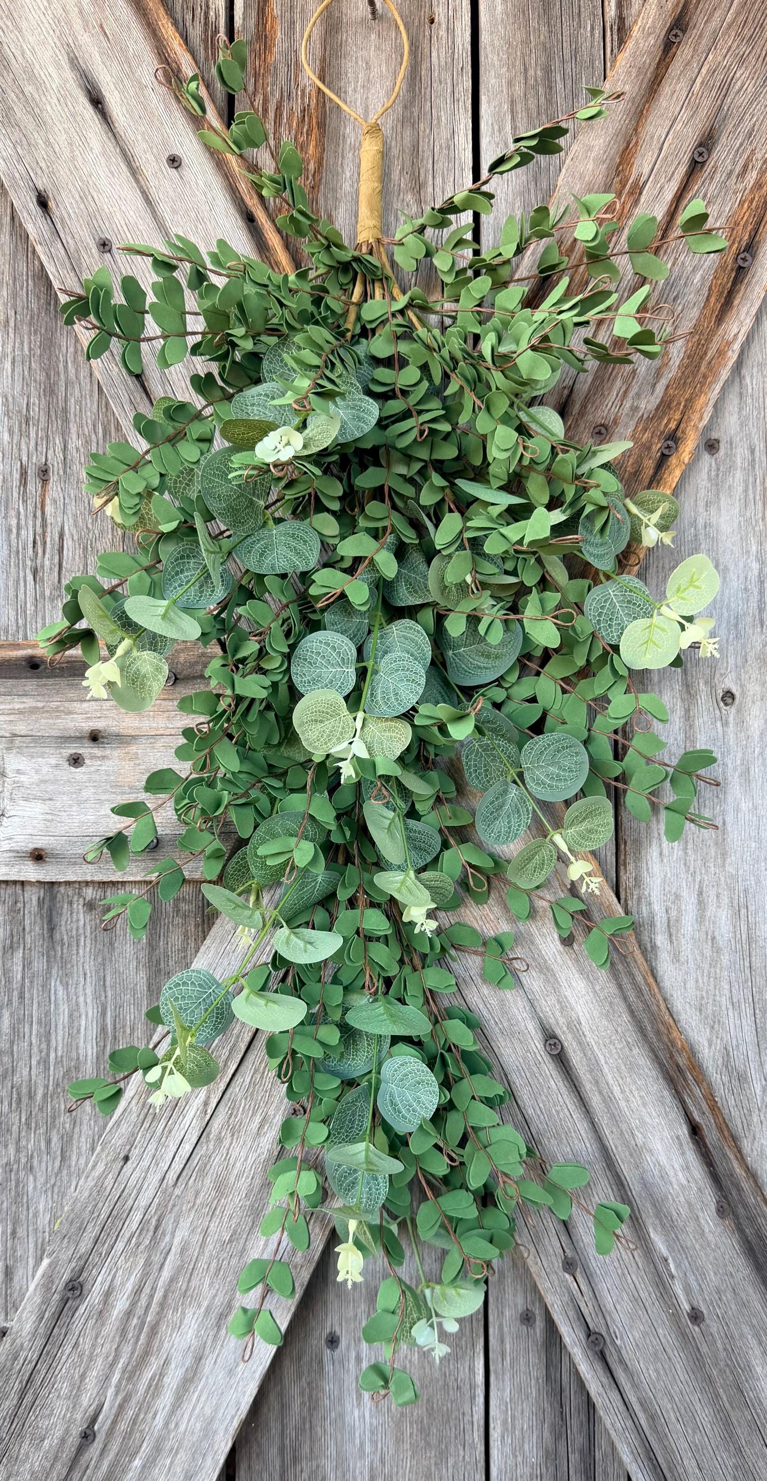 Mixed Eucalyptus Teardrop 29 Inch, Wreath Supply, Floral