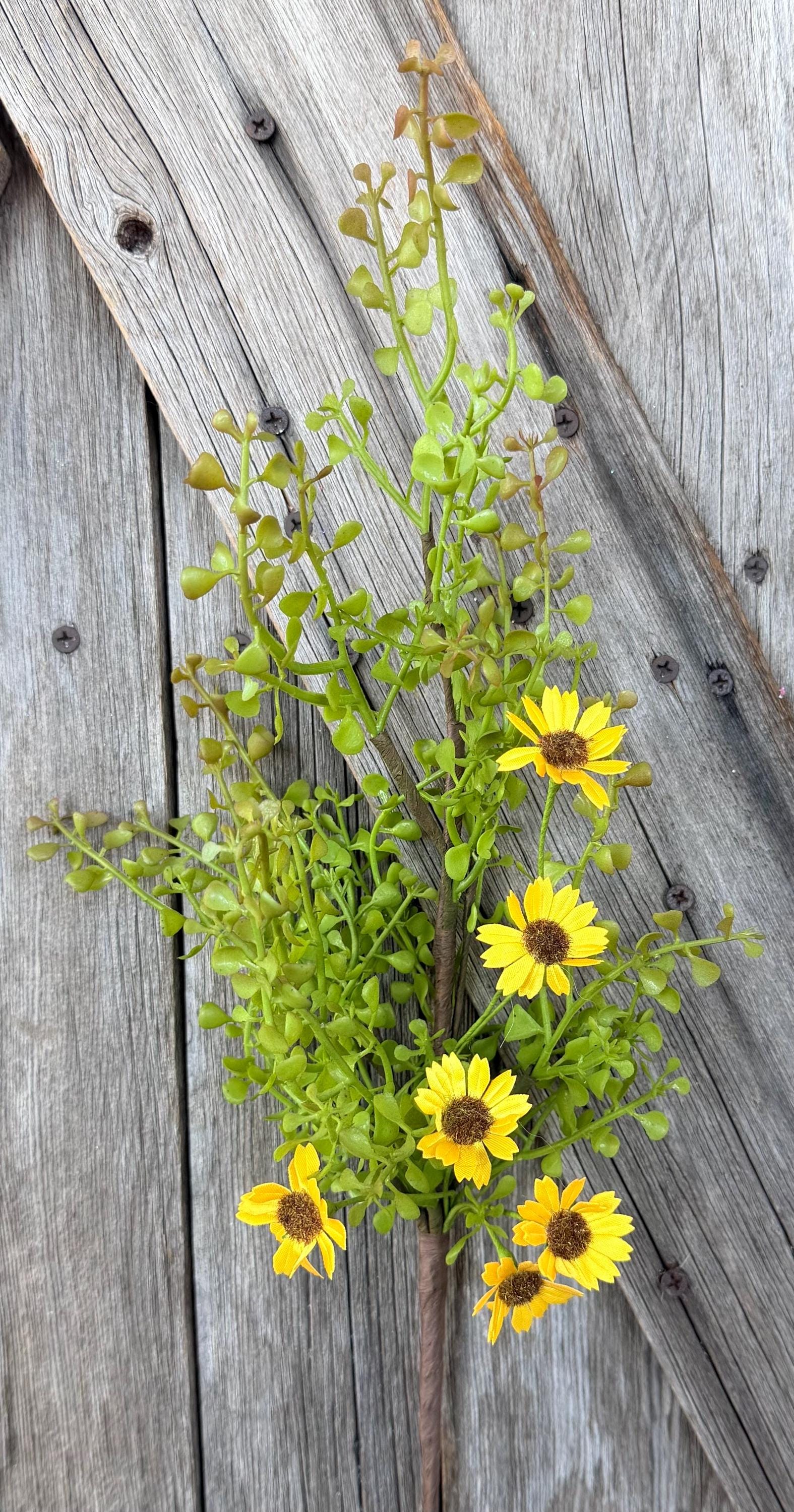 Yellow Mini Daisy Vine Spray , Wreath Supply, Floral