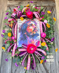 Easter Wreath, Spring Wreath, Jesus, He Is Risen