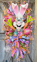 Bunny Wreath, Easter Wreath, Spring Wreath, Rabbit Wreath, Easter Front Door