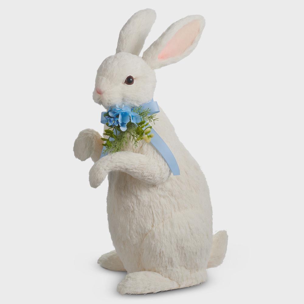 20 Sisal Bunny with Blue Bow