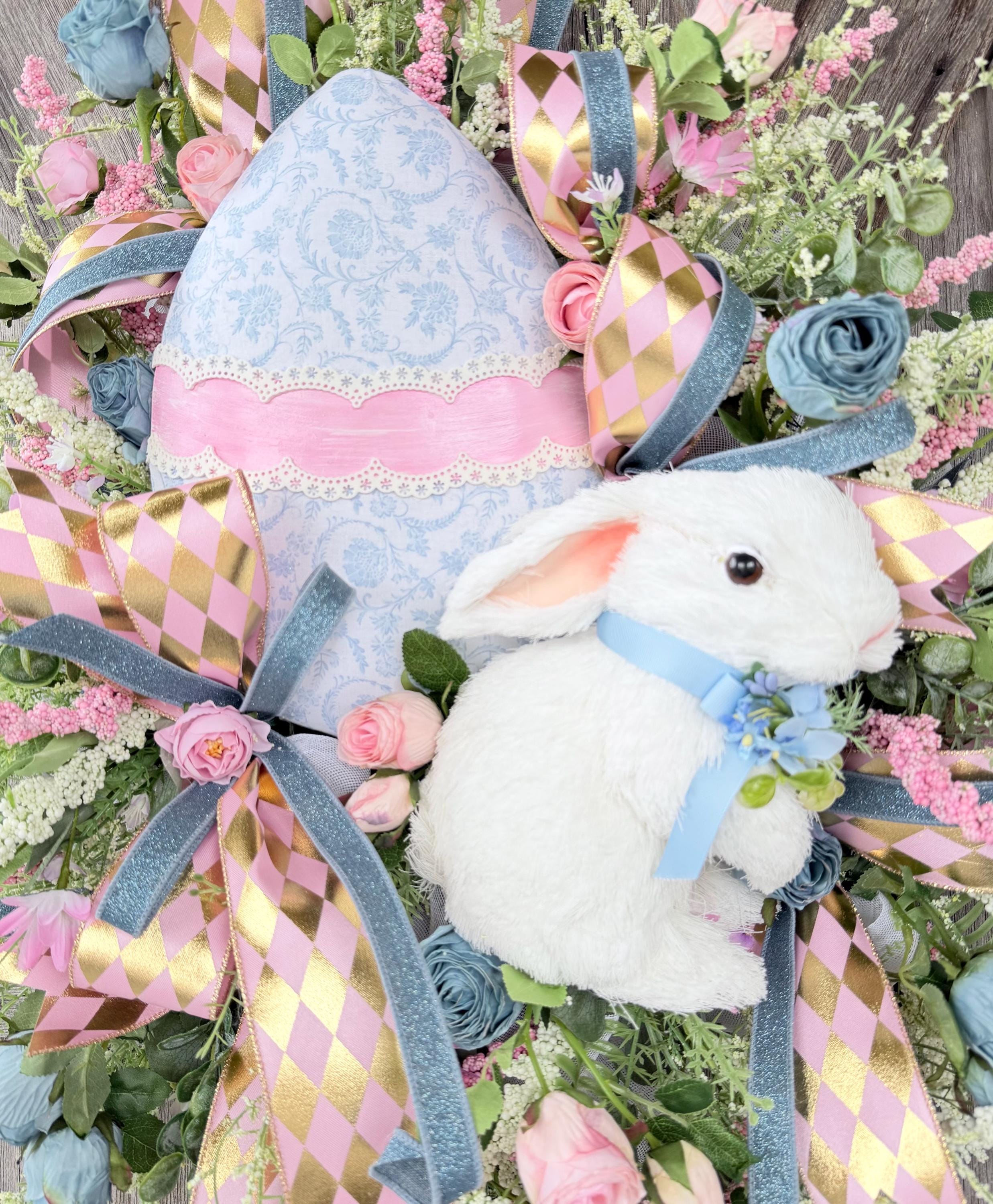 Bunny Wreath, Easter Wreath, Spring Wreath, Rabbit Wreath, Easter Front Door