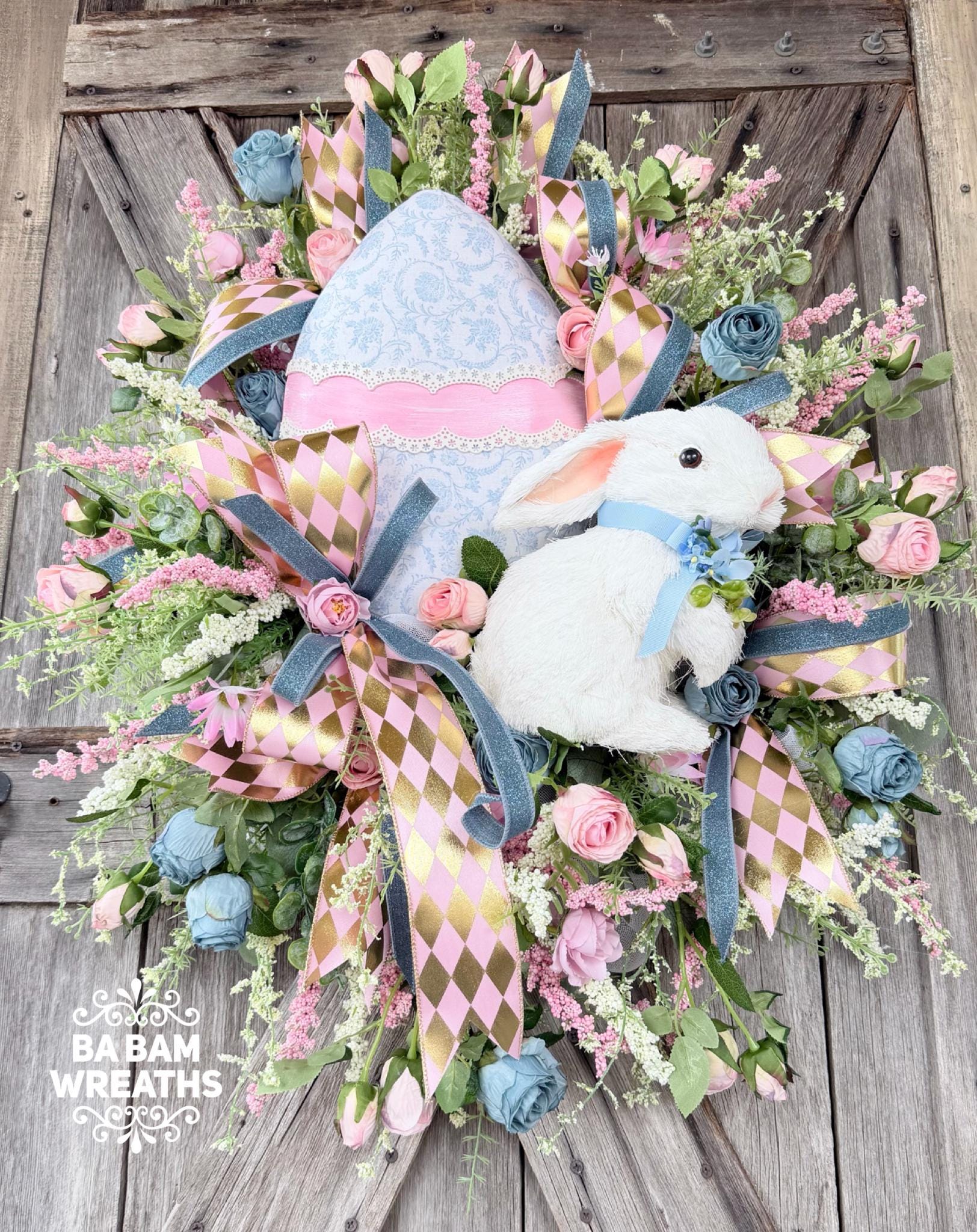Bunny Wreath, Easter Wreath, Spring Wreath, Rabbit Wreath, Easter Front Door