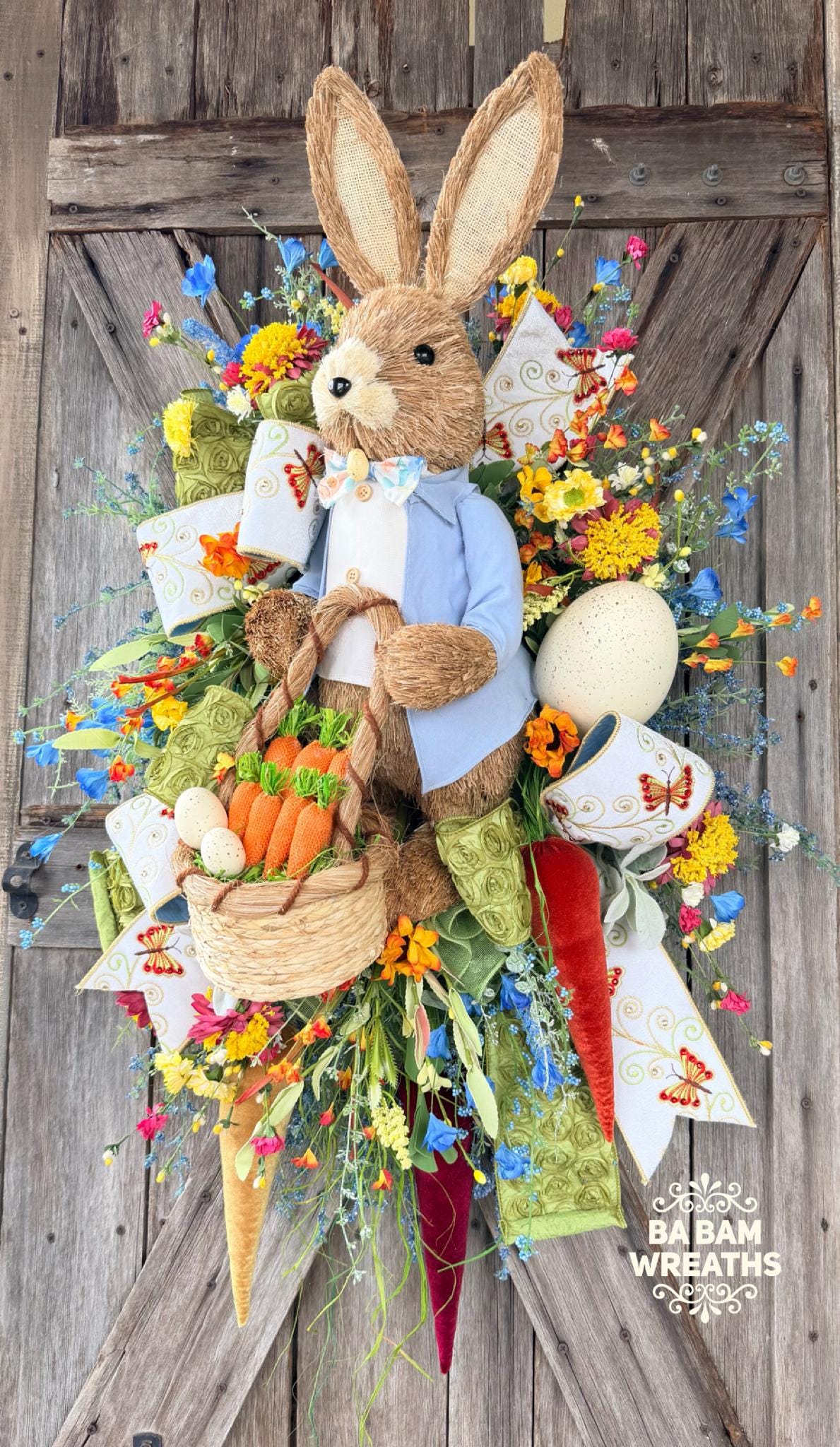 Bunny Wreath, Easter Wreath, Spring Wreath, Rabbit Wreath, Easter Front Door