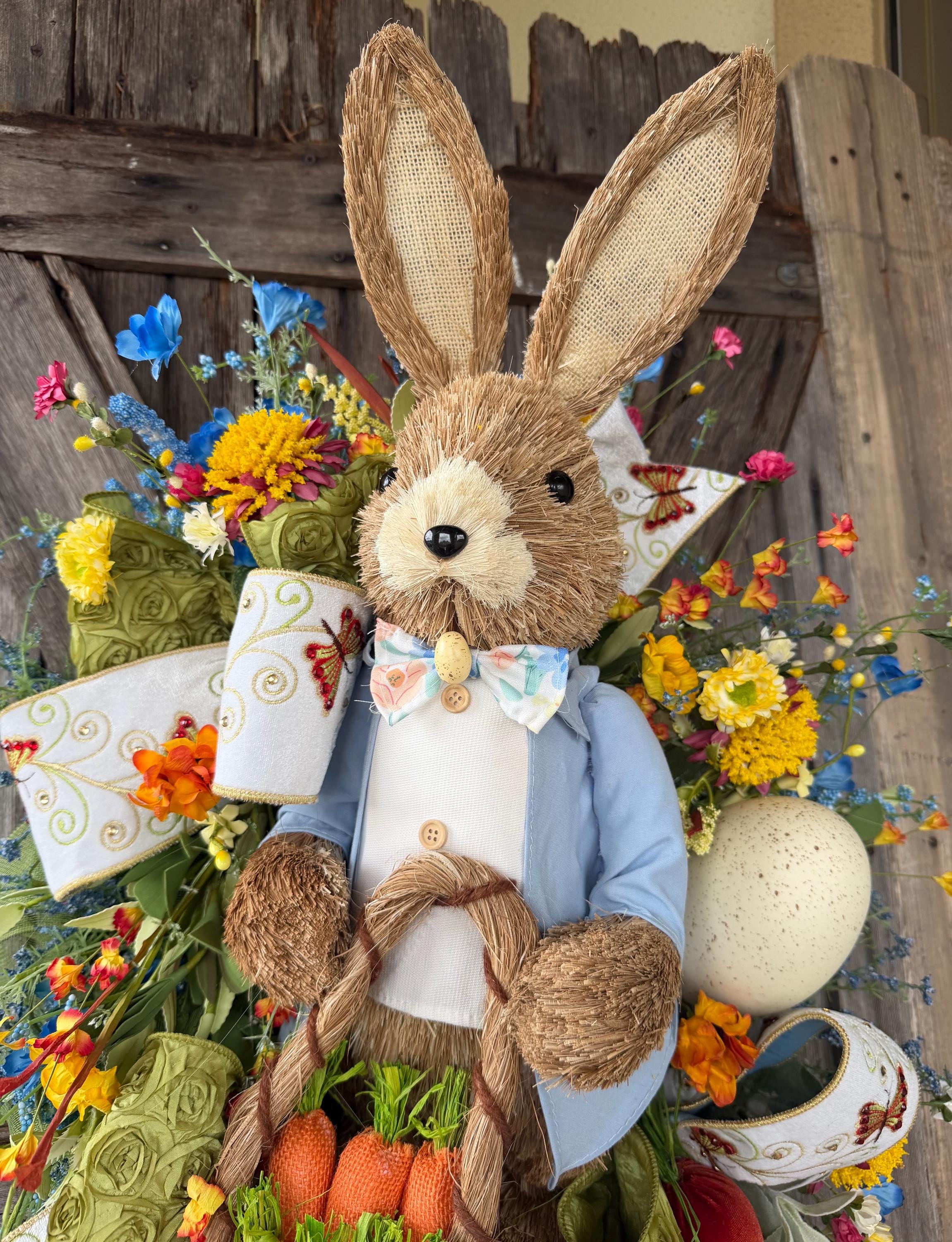 Bunny Wreath, Easter Wreath, Spring Wreath, Rabbit Wreath, Easter Front Door