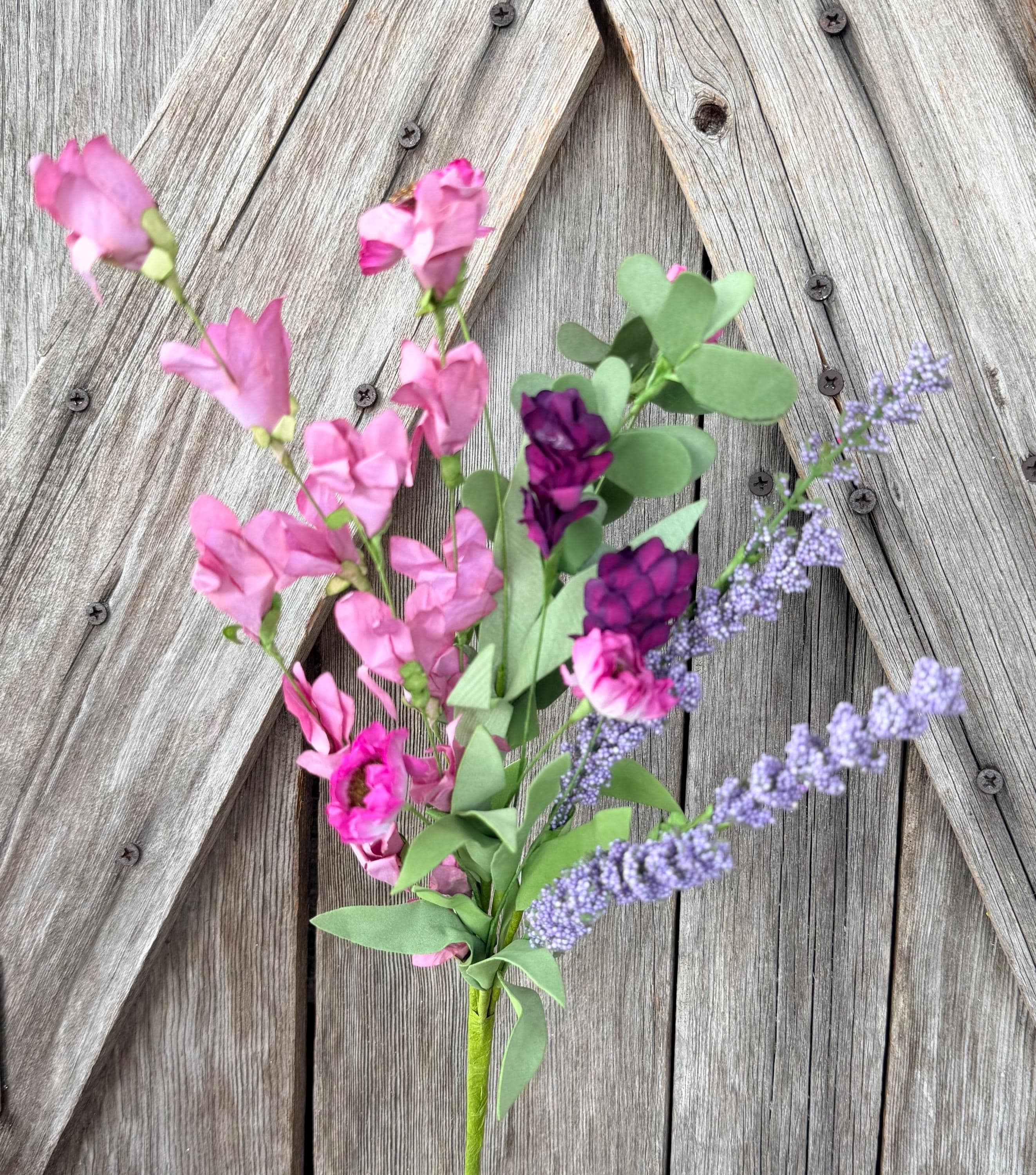 Lavender Mountain Flower Spray, Wreath Supply, Floral