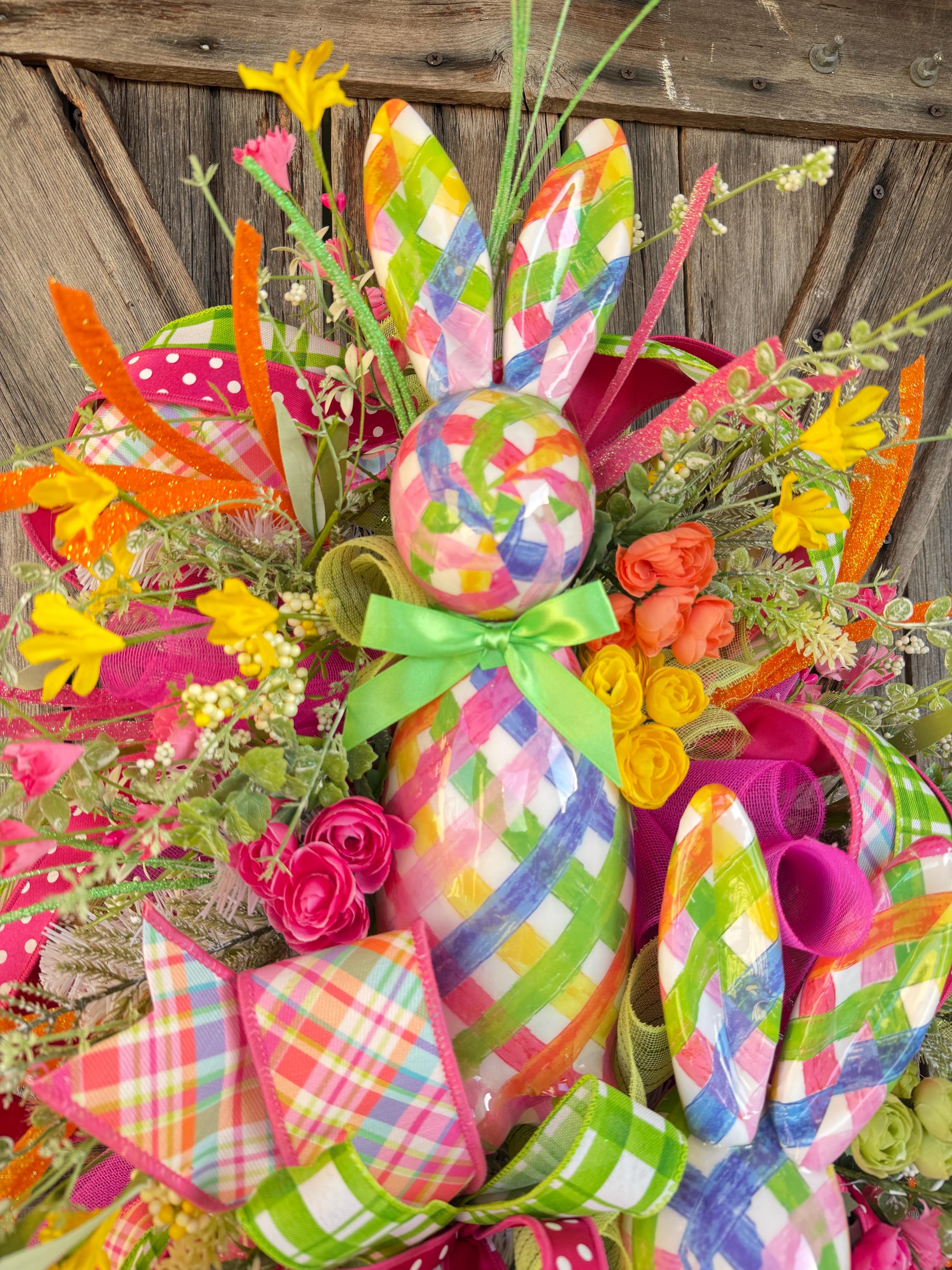 Bunny Wreath, Easter Wreath, Spring Wreath, Rabbit Wreath, Easter Front Door