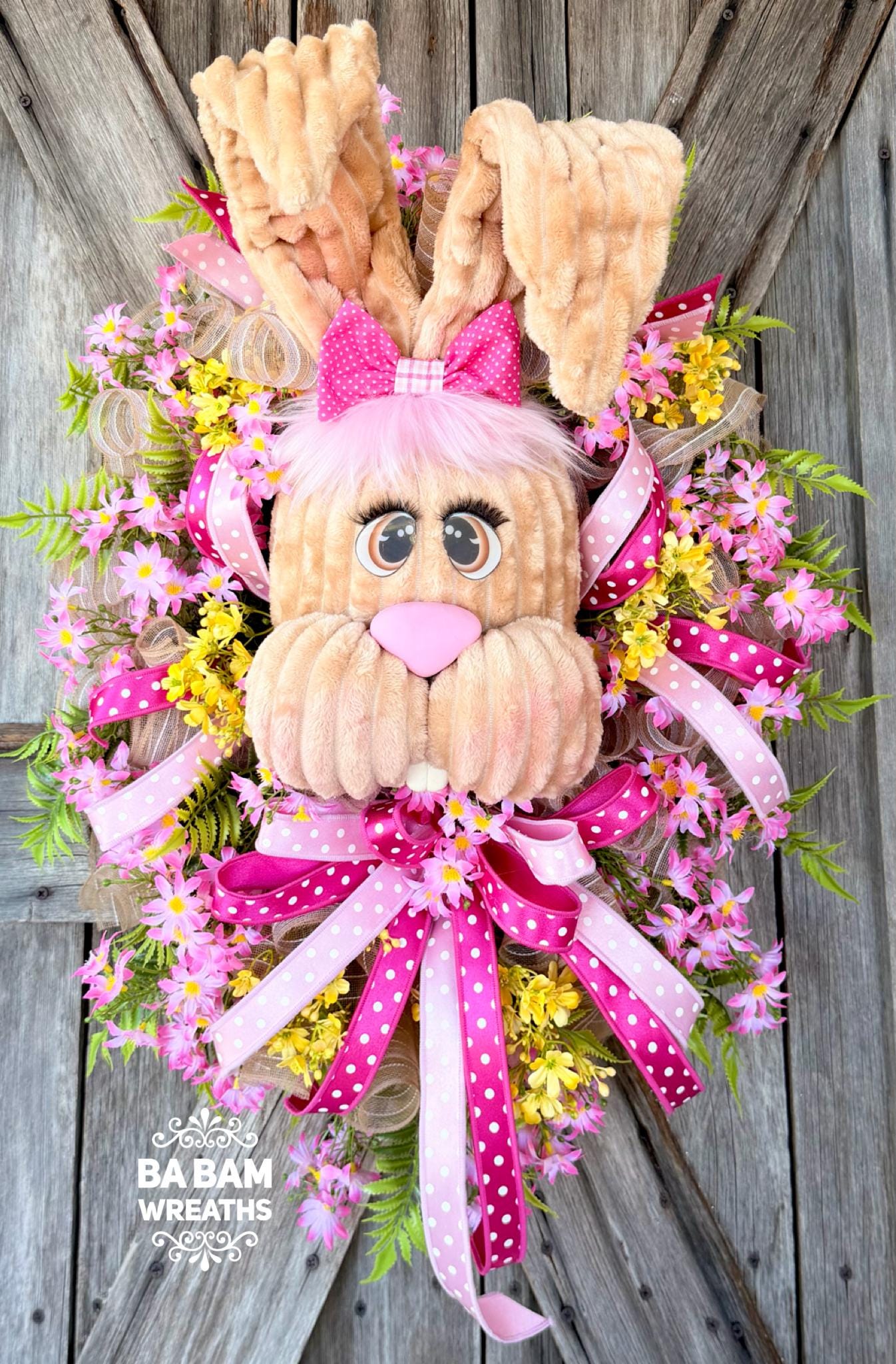 Bunny Wreath, Easter Wreath, Spring Wreath, Rabbit Wreath, Easter Front Door