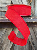 Red Royal Burlap Ribbon, 7/8 Inch
