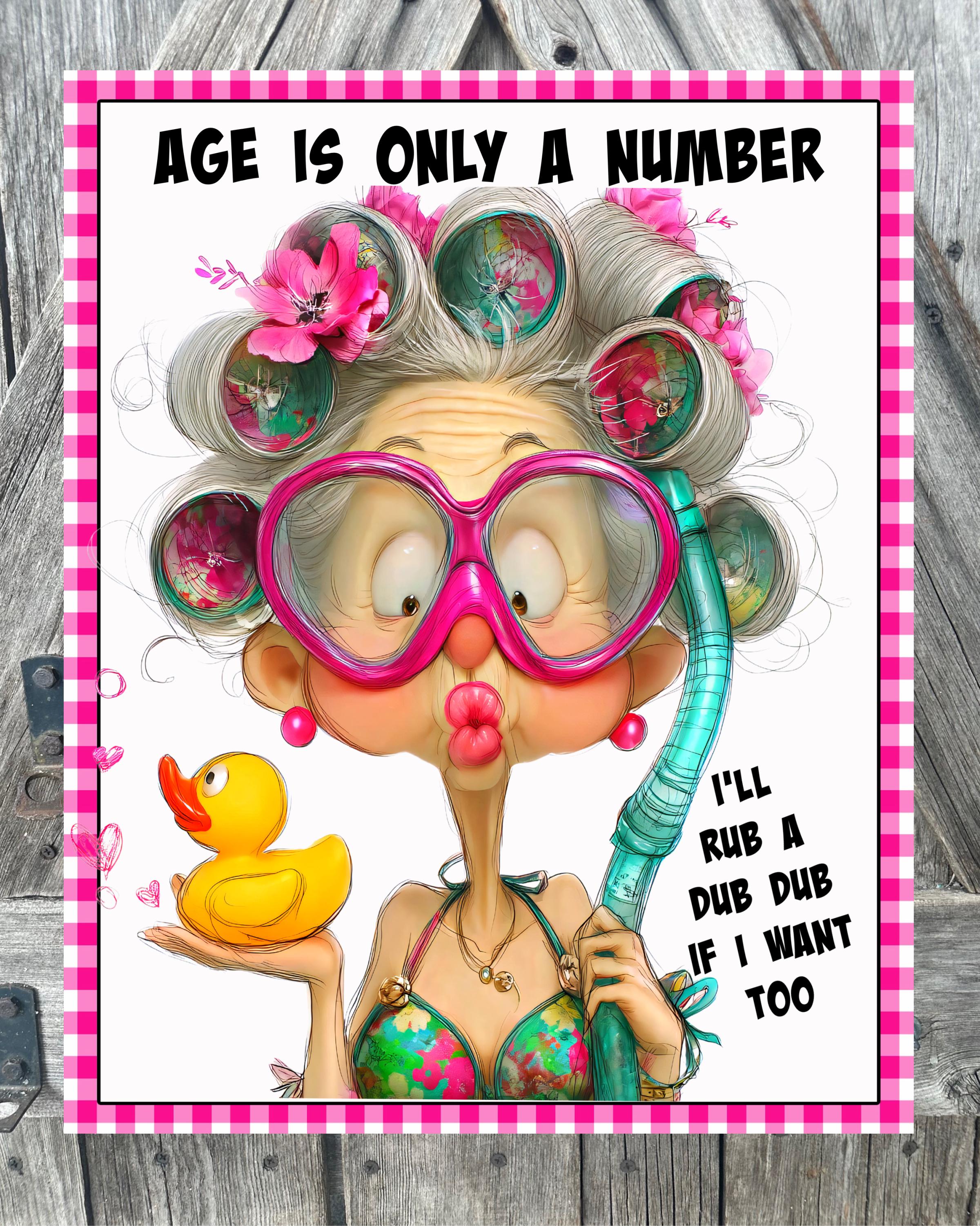 Age Is Only A Number, Everyday Sign, Summer Sign, Strawberry Sign