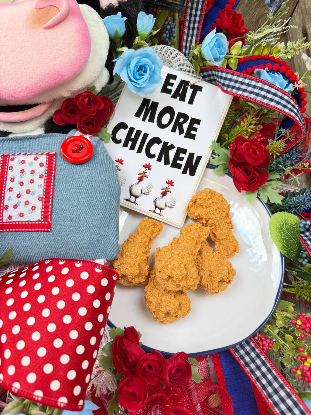 Farmhouse Wreath, Chicken Wreath, Cow Wreath, Summer Wreath, Everyday Wreath