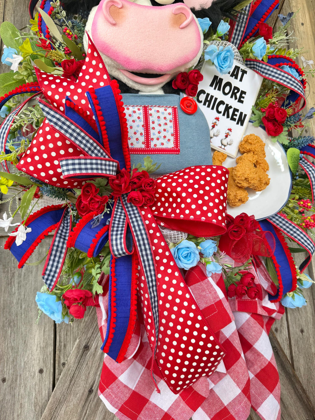 Farmhouse Wreath, Chicken Wreath, Cow Wreath, Summer Wreath, Everyday Wreath
