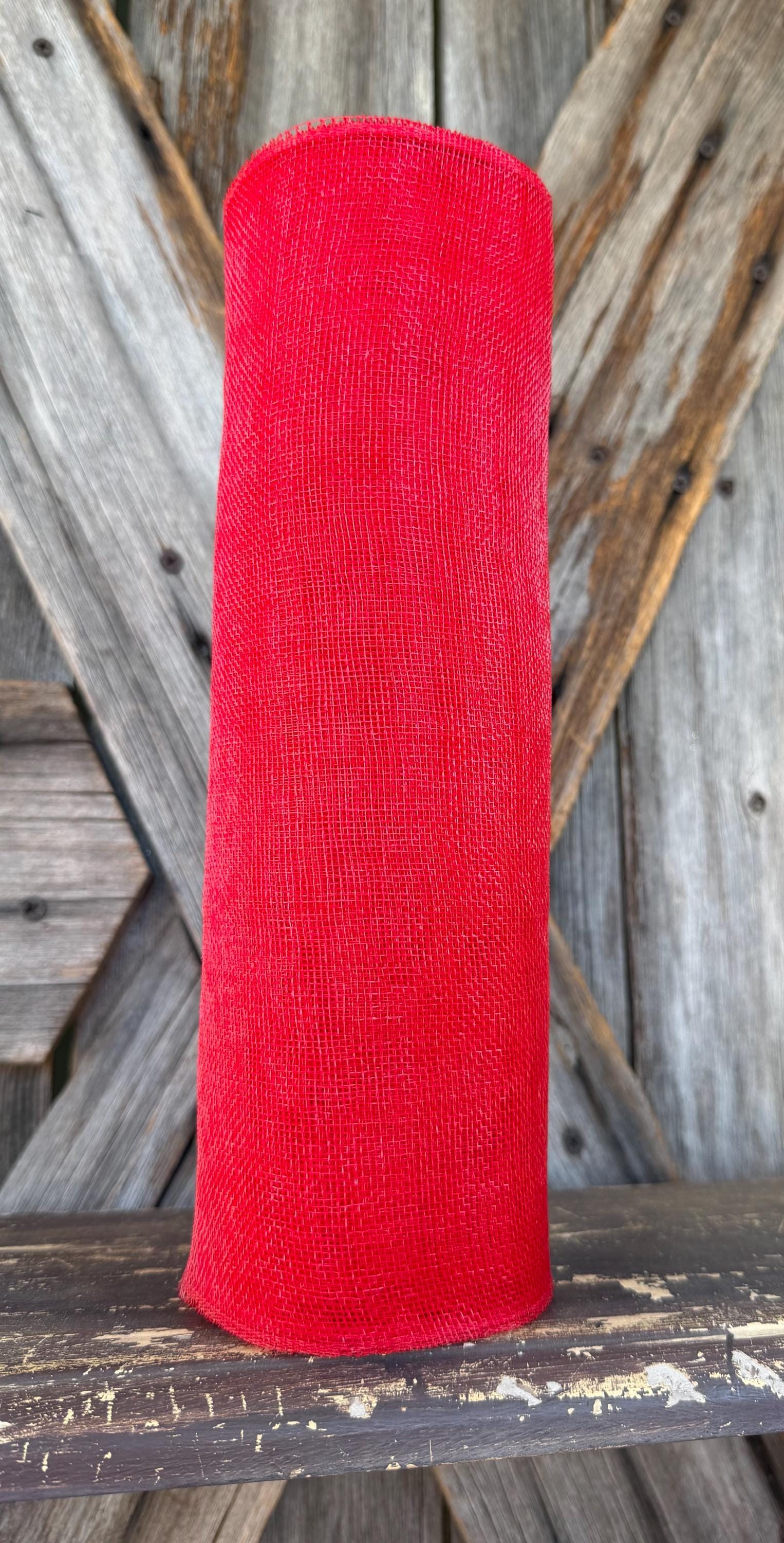 10 Yards, Red Fine Weave Mesh