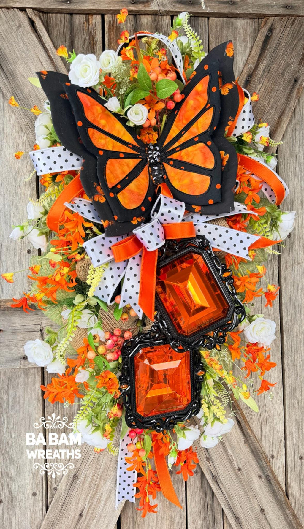 Butterfly Wreath, Moss Wreath, Everyday Wreath, All Season Wreath, Summer Wreath