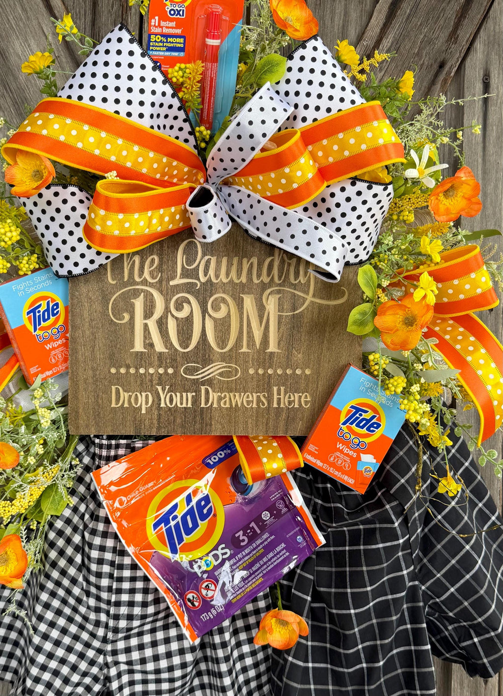 Laundry Room Wreath, Farmhouse Door Decor, Everyday Wreath, All Season Wreath