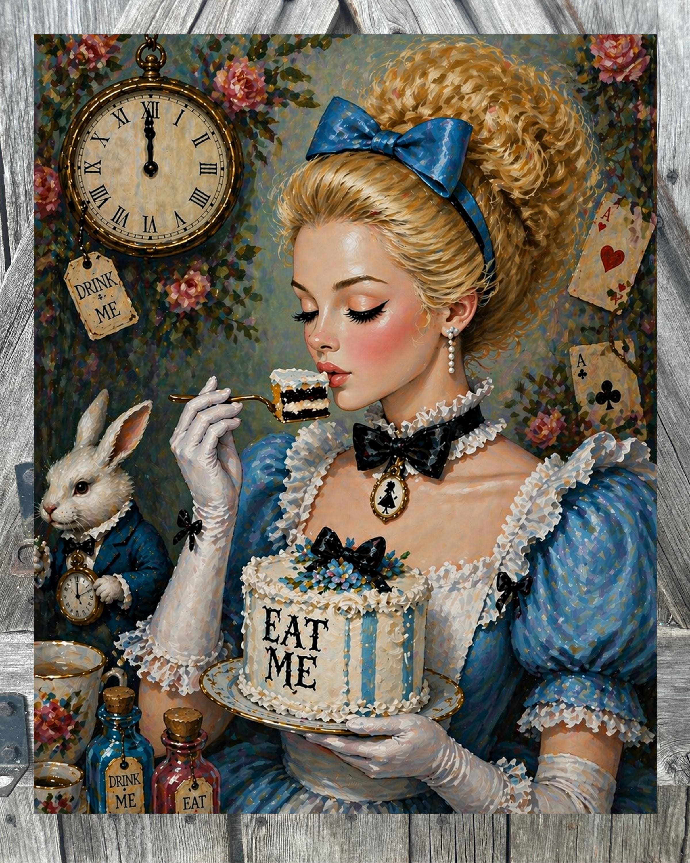 Alice Halloween, Halloween Sign, Halloween Decor, Halloween Wall Art