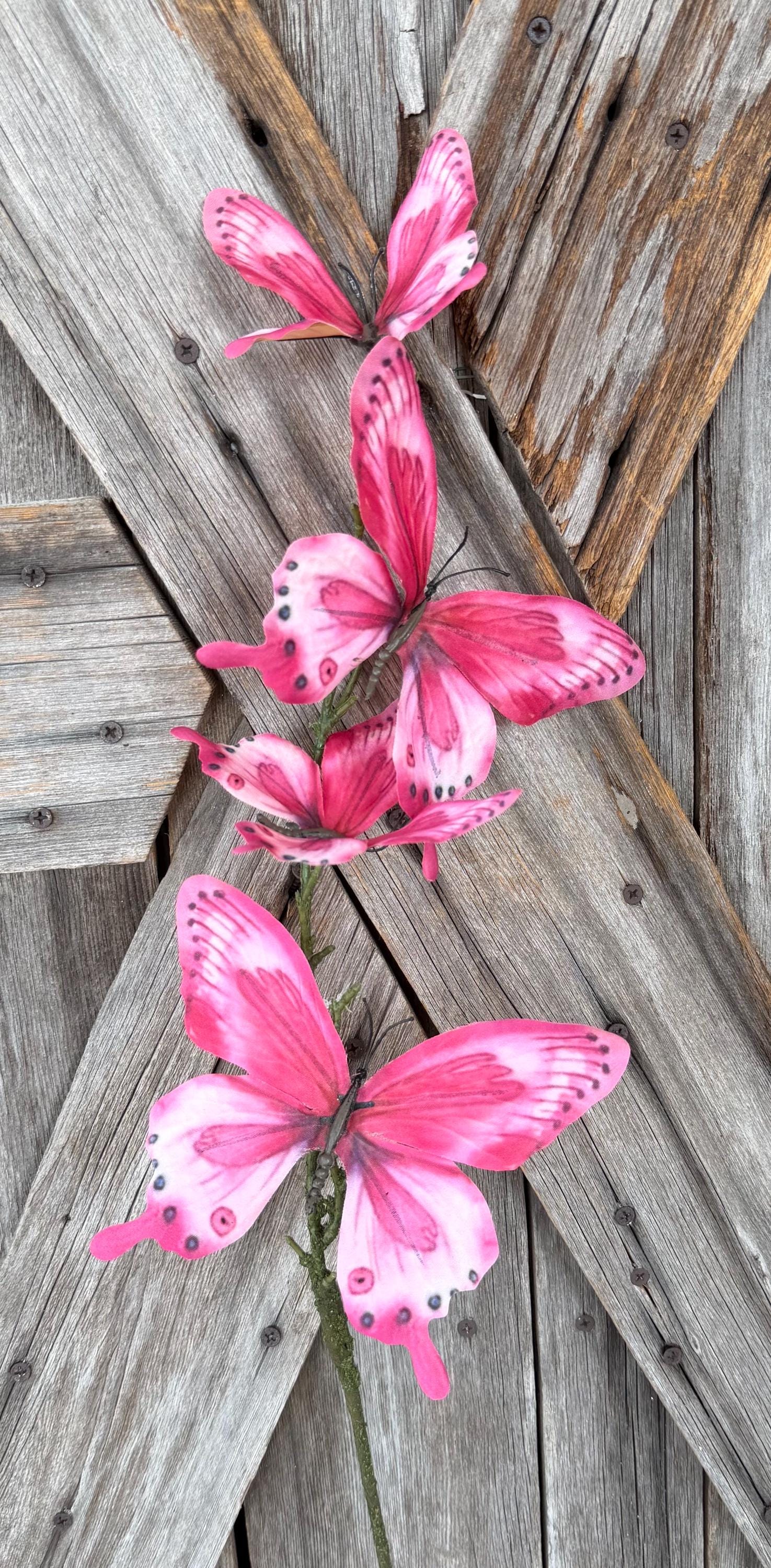 Pink Peach Butterfly Spray