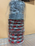 Rolls of Red Gray Ribbon~ Jackie, Warehouse Sale