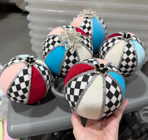 5 Ornaments Jeweled~ Alice Look
