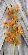 Autumn Silverdollar Spray , Wreath Supply, Floral