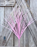 Pink Flocked Grass Spray