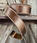Shiny Copper Gold Deluxe Wired Ribbon 1 Inch